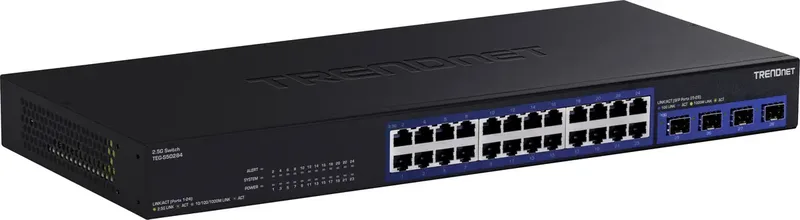 TEG-S50284 TEG-S50284 Netwerk switch 10 GBit/s von TRENDnet in Schwarz – Produktfoto