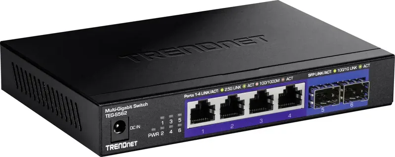 TEG-S562 TEG-S562 Netwerk switch 10 GBit/s från TRENDnet i Svart – produktbild
