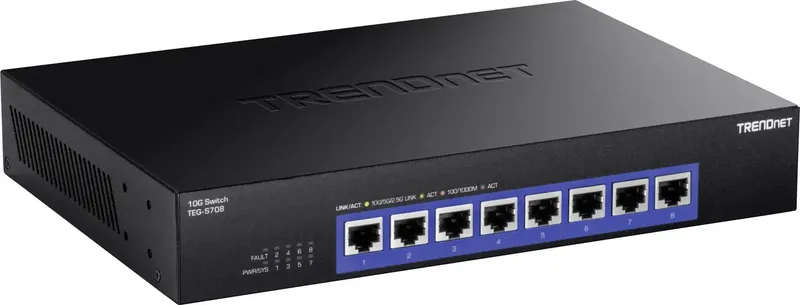 TEG-S708 TEG-S708 Netwerk switch 10 GBit/s by TRENDnet in Black – product photo