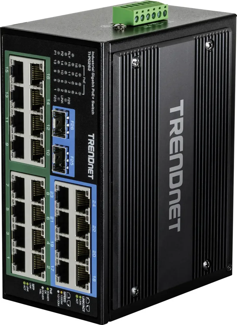 TI-PG262 TI-PG262 Netwerk switch 10 / 100 / 1000 MBit/s von TRENDnet in Schwarz – Produktfoto