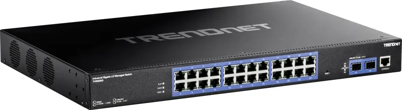 TI-RG262i Rackmount Switch, 26-poorts industriële Gigabit L2 Beheerd de TRENDnet en Noir – photo produit