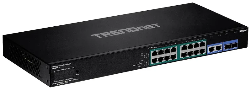 TPE-3018LS TPE-3018LS Netwerk switch 10 / 100 / 1000 MBit/s PoE-functie fra TRENDnet i Sort – produktbillede