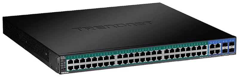 TPE-5240WS TPE-5240WS Netwerk switch 104 Gbit/s PoE-functie från TRENDnet i Svart – produktbild