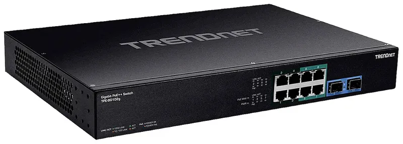 TPE-BG102G TPE-BG102G Netwerk switch 1000 MBit/s PoE-functie från TRENDnet i Svart – produktbild