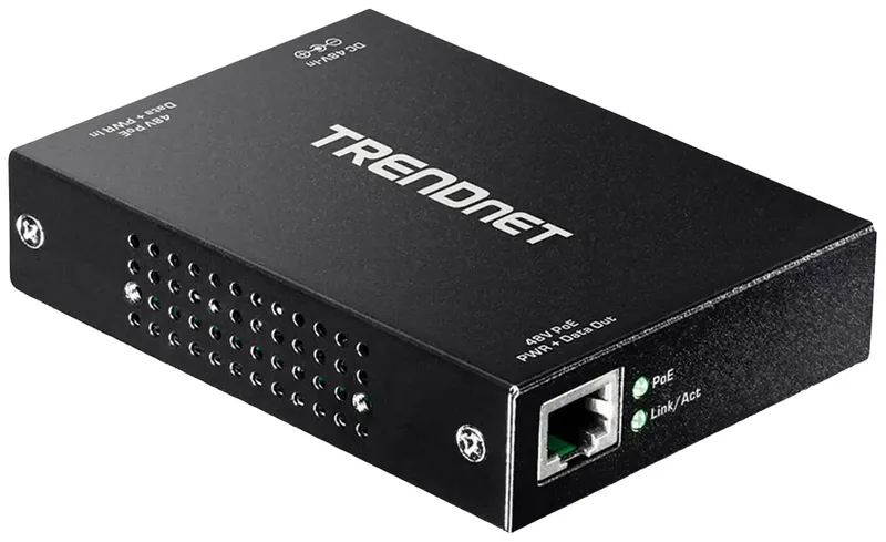TPE-E100 TPE-E100 Netwerk switch 10 / 100 / 1000 MBit/s PoE-functie by TRENDnet in Black – product photo