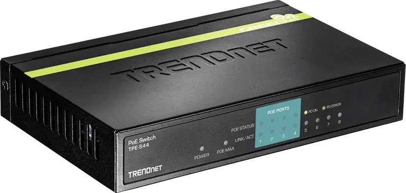 TPE-S44 TPE-S44 Netwerk switch by TRENDnet in Black – product photo