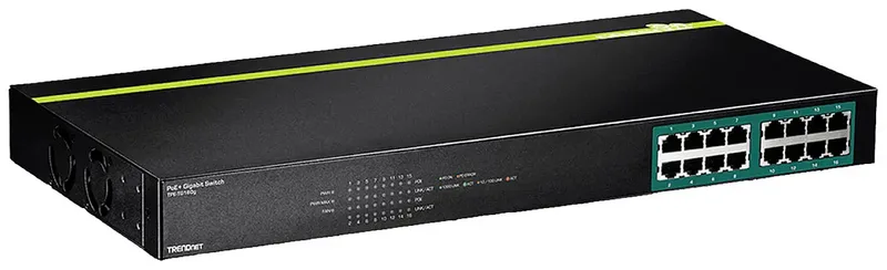 TPE-TG160g TPE-TG160g Netwerk switch 32 Gbit/s PoE-functie de TRENDnet en Noir – photo produit