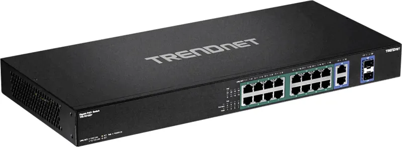 TPE-TG182F TPE-TG182F Netwerk switch 10 / 100 / 1000 MBit/s de TRENDnet en Noir – photo produit