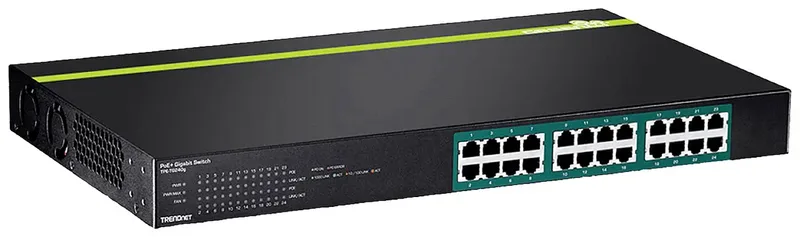 TPE-TG240g TPE-TG240g Netwerk switch 10 / 100 / 1000 MBit/s PoE-functie von TRENDnet in Schwarz – Produktfoto