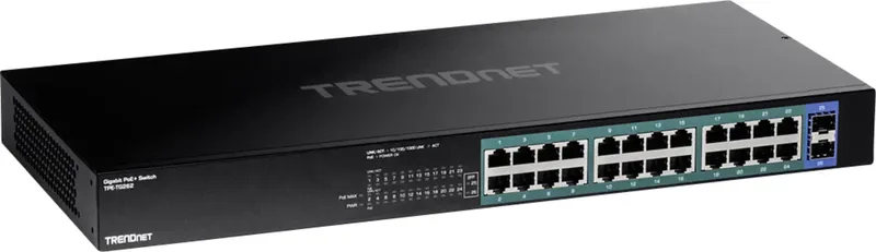 TPE-TG262 TPE-TG262 Netwerk switch PoE-functie von TRENDnet in Schwarz – Produktfoto