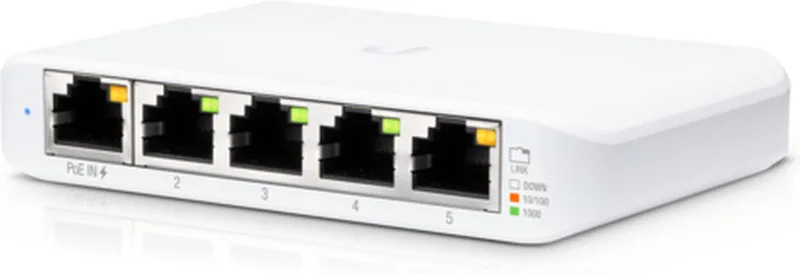 Switch FLEX Mini - Netwerkswitch - Managed Netwerkswitch - 5 poorten - 5 pack de Ubiquiti en Blanc – photo produit