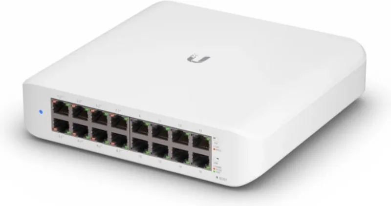 Switch Lite - Fully Managed Netwerkswitch - 16 poorten - 45W PoE by Ubiquiti in White – product photo