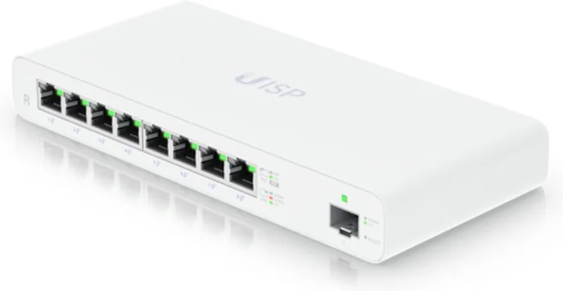 UISP-R - Router - Gigabit - 8 poorten by Ubiquiti in White – product photo