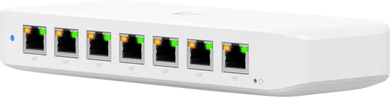 Ultra 60W 8-Port Switch Layer 2, PoE+ van Ubiquiti – productfoto