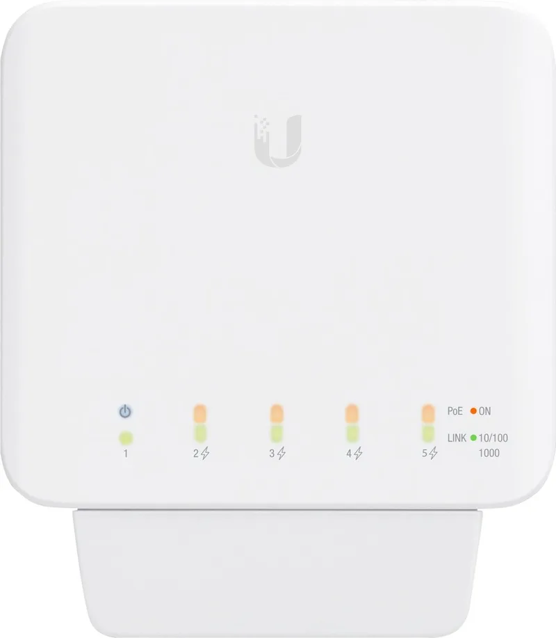 USW Flex - Netwerkswitch - Managed - PoE von Ubiquiti in Weiß – Produktfoto