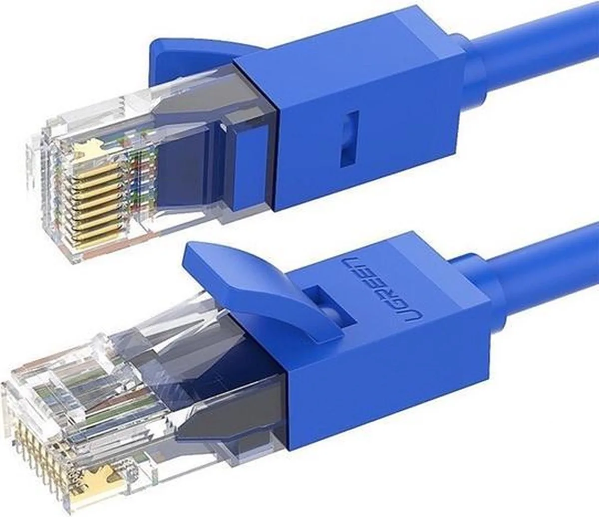 Ethernet patchkabel RJ45 Cat 6 UTP 1000Mbps 2 m (NW102 11202) van UGREEN in Blauw – productfoto