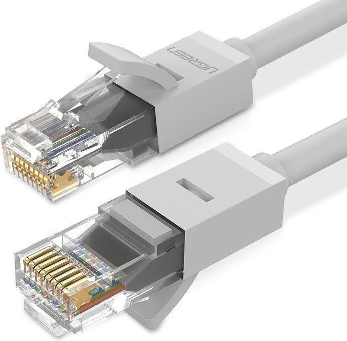 Ethernet patchkabel - RJ45 - Cat 6 UTP - 1000Mbps - 2 m von UGREEN in Weiß – Produktfoto