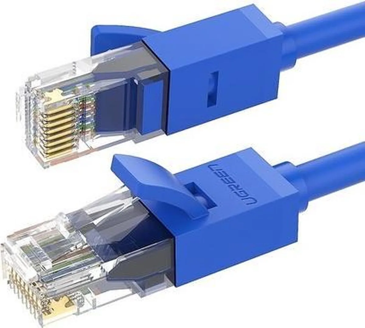 Ethernet patchkabel RJ45 Cat 6 UTP 1000Mbps 5 m blauw (NW102 11204) van UGREEN in Zwart – productfoto