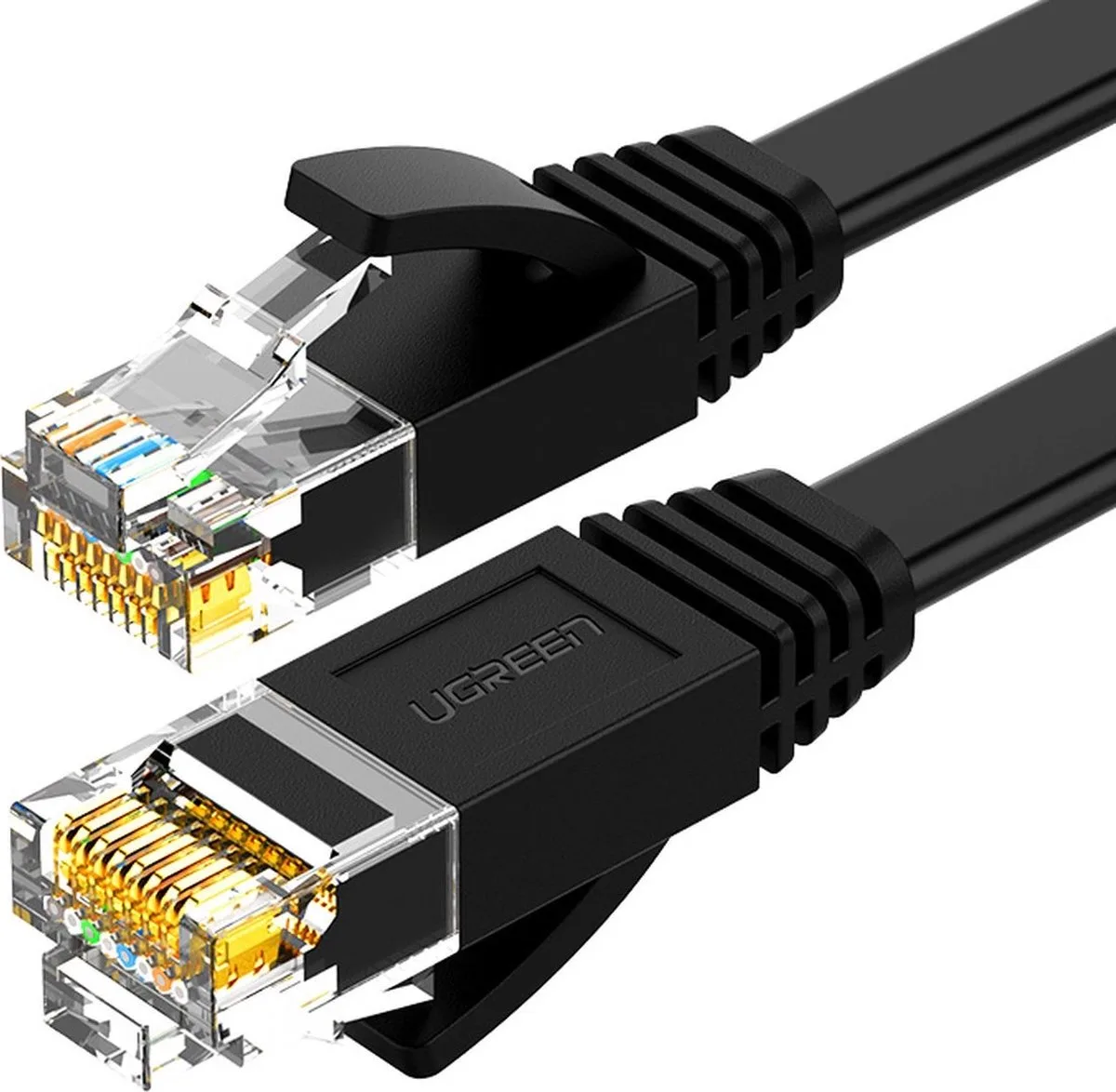 Internetkabel - Ethernet kabel - Cat6 - Tot 1000 Mbps - RJ45 - 3 Meter de UGREEN en Noir – photo produit