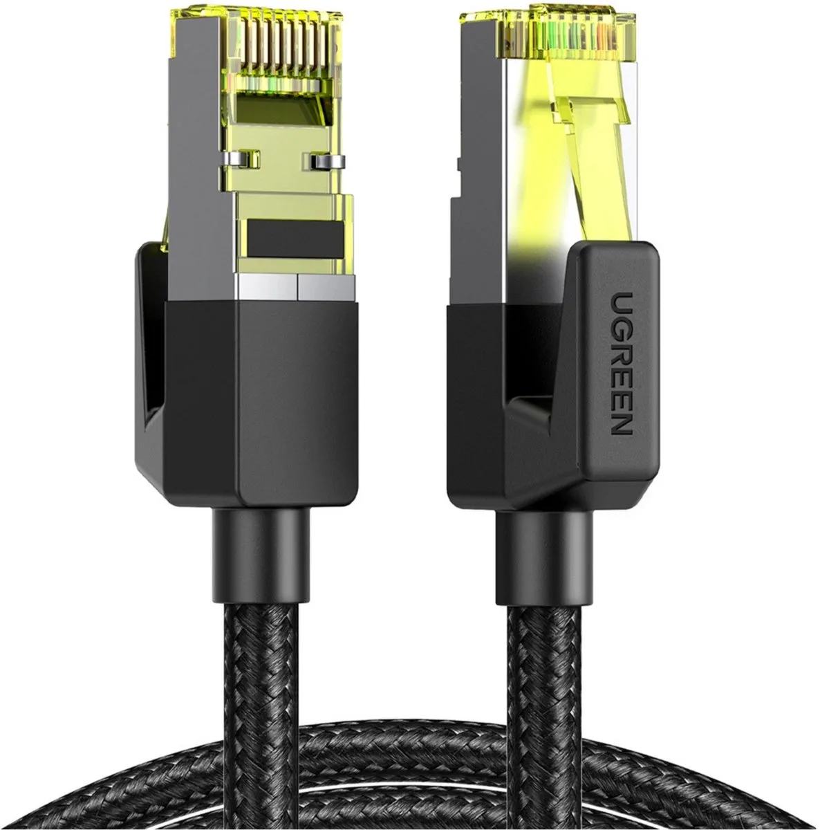 NW150 - Cat 7 Netwerkkabel - RJ45 Ethernet - 10Gbps - 600MHz - 2 Meter de UGREEN en Noir – photo produit