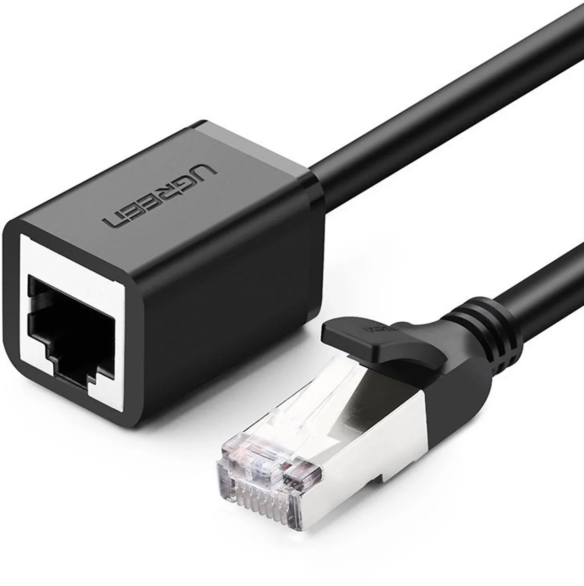 verlengkabel - Ethernet RJ45 Cat - 6 - FTP - 1000 - Mbps - internetkabel - 2 - m - (NW112 - 11281) van UGREEN in Zwart – productfoto