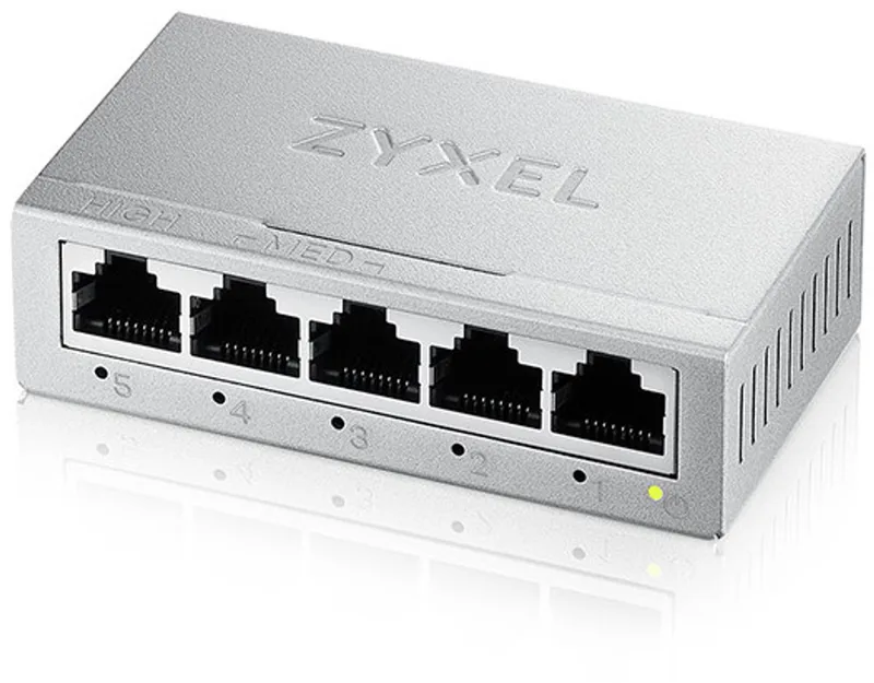 GS-105BV5-EU0101F GS-105B v5 Netwerk switch 5 poorten 2000 MBit/s von Zyxel in Kleurloos – Produktfoto