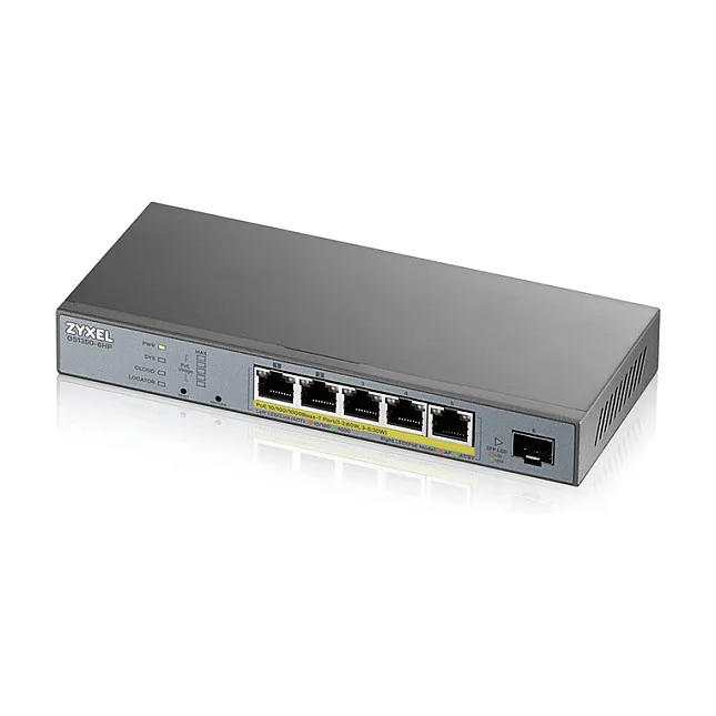 GS1350-6HP-EU0101F network switch fra Zyxel – produktbillede